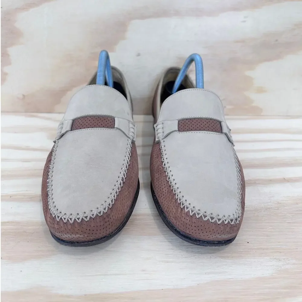 Magnanni - Silas Sasso - Loafers Moccasin - Tan/Brown - Men's - 8.5 - 9904